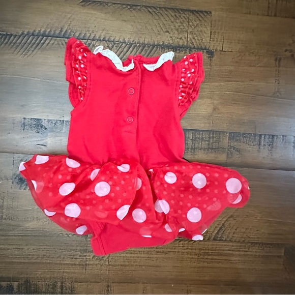 Disney‎ Parks Infant Minnie Mouse Outfit 0-3 Months Tutu One Piece Outfit - Picture 4 of 4